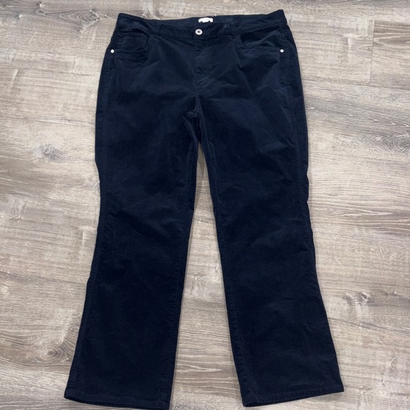 J. Jill Pants - J. Jill Midnight Corduroy Trousers